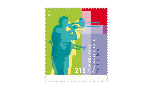 Sonderbriefmarke Posaunenchöre